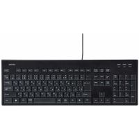 バッファロー USB接続(有線) スタンダードフルキーボード ブラック 丸洗い対応/クリーニングブラシ付/メンブレン式/日本語108キー BSKBU12BK