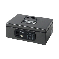 プラス 手提金庫 CB-030FL ダークグレー 12845 1個 (わけあり品)
