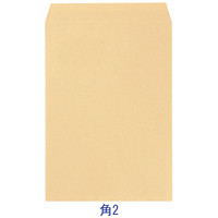 今村紙工 透けないクラフト封筒(地紋入り) 角2 テープ付 KFK2-T100 1袋(100枚入)