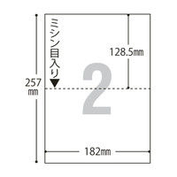 アスクル マルチプリンタ用紙 B5 2面 U248-302-V008 1冊(500枚入)
