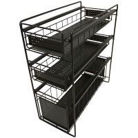 【アウトレット】イシガキ産業 シンク下スライドラック3段スリム 幅20.5×奥行43.5×高さ45cm 1個 HO1712