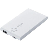 エレコム モバイルバッテリー 5000mAh/2.4A ホワイトDE-M01L-5024W DE-M01L-5024WH 1個