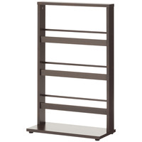 【アウトレット】Adatto スリッパラック6足用 ダークブラウン 幅525×奥行250×高さ845mm(アジャスター含む) 1台 272290