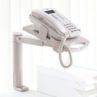 アスカ テレホンスタンドブリッジ(ハイタイプ) TS5053 ライトグレー 1台