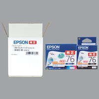 セイコーエプソン インクカートリッジ 4CL76PCK 4色パック+ブラック1個 1パック(5個入)(アスクル限定) IC76シリーズ