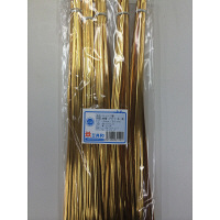 【アウトレット】共和 ビニタイPET3層 4×30 金 500/ポリ 幅4×長さ300mm(1本) QA-300-11T 1袋(500本入)