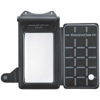 サンワサプライ 小物ポケット付きスマートフォン用防水ケース ブラック 防水対応(IP8X相当)/5.5インチまで対応 PDA-AS1WP