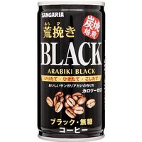【アウトレット】缶コーヒー SANGARIA(サンガリア) 荒挽き炭焼ブラック 無糖 185g 1箱(30缶入)