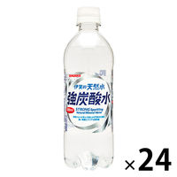 サンガリア 伊賀の天然水 強炭酸水 500ml 1箱(24本入)