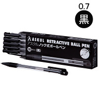 アスクル ノック式ボールペン 0.7mm