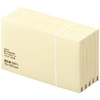 アスクル ふせん 貼ってはがせるオフィスのノート 75×127mm