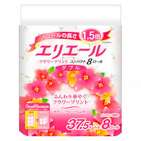トイレットペーパー 8ロール パルプ 花の香り ダブル 37.5m エリエールトイレットティシュー 1パック(8個入) 大王製紙