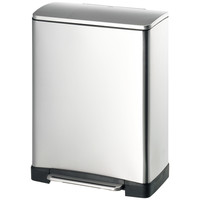 EKO ステンレスペダル式ゴミ箱 角型ヨコ 50L 1個
