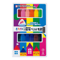 サクラクレパス さんかく クーピーペンシル12 FYL-12 (12色入)