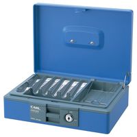 カール事務器 キャッシュボックス 青 CB-8400-B