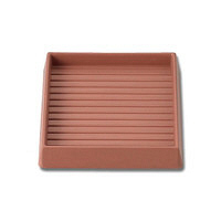 アイテック エッジ付防振ゴムバラ 茶 BEG-9-724 1セット 14個 (わけあり品)
