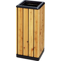 【アウトレット】コンドル ダストボックス(ゴミ箱:約22L) 1台 木調K-300間伐 山崎産業 (直送品)