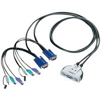 エレコム パソコン切替器 PS/2 KVM-KP2 3個(わけあり品)