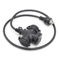 【アウトレット】作業用フタ付延長コード 3口 1m TA-36C 1.0M 1個 オーム電機