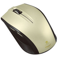 【アウトレット】【付属電池保証期限外】無線5ボタンIR LEDマウス ゴールド MUS-RIF100GL 1個 ナカバヤシ