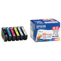 セイコーエプソン インクジェットカートリッジ IC6CL70L 6色パック(大容量) 1パック(6色入) IC70シリーズ (わけあり品)