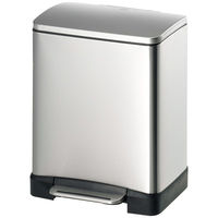 EKO ステンレスぺダル式ゴミ箱 角型ヨコ 20L 1個 (わけあり品)