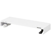 サンワサプライ 電源タップ+USBポート付き机上ラック 奥行200mm 白 MR-LC202W 1台(わけあり品)