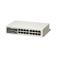 バッファロー 10/100Mbps対応 スイッチングHub 16ポート 金属筐体/電源内蔵 ホワイト LSW3-TX-16NSR (わけあり品)