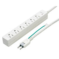 ヤザワコーポレーション 2面マグネット付き3Pタップ ホワイト/6個口/5m Y02JKP605WH 1個(わけあり品)