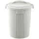リス 丸ペール 90L ゴミ箱 ライトグレー 1個